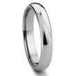 Tungsten Carbide 3MM Plain Dome Wedding Band