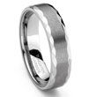 EXQUISITAL Tungsten Carbide Satin Men's Wedding Ring
