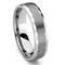 EXQUISITAL Tungsten Carbide Satin Men's Wedding Ring