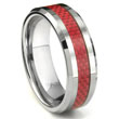 ALOYSIUS Tungsten Carbide Red Carbon Fiber Ring