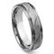 MACULATUS Tungsten Carbide Diamond Cut Groove Wedding Band Ring