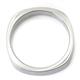 Titanium 6mm Satin Finish Square Wedding Band Ring