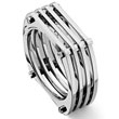 Titanium Mesh Men's Band Ring