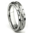 Ninja Star Tungsten Carbide Spinning Wedding Band Ring