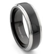 SENNA 7mm Black and Grey Titanium Band