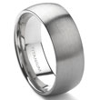 Titanium 7mm Dome Wedding Band Ring