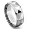 DISCOTEC Tungsten Carbide Faceted Wedding Ring