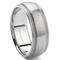CAMMI Titanium 8mm Milgrain Wedding Band Ring