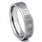 Titanium Roman Numeral Band Ring