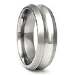 Unique Titanium Ring w/ Grooves