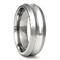 Unique Titanium Ring w/ Grooves