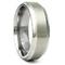 Titanium 7mm Concave Edge Wedding Band Ring