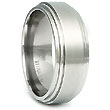 Titanium 8mm Flat Wedding Band Ring