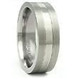 Titanium 7mm Two Tone Wedding Ring