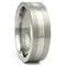 Titanium 7mm Two Tone Wedding Ring