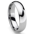 CLASSICAL Tungsten Carbide Men's Plain Dome Wedding Band