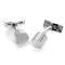 ST Dupont Palladium Diamond Head Round Cufflinks