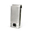 Titanium Money Clip w/ Black Resin Accent