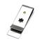 Stainless Steel Money Star of David Clip w/ 18K Gold Accent