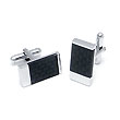 COLIBRI Stainless Steel Carbon Fiber Cufflinks