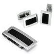 Colibri RELIC Stainless Steel Money Clip Cufflinks Gift Set
