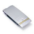 COLIBRI Stainless Steel Gold & Diamond Money Clip