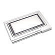 COLIBRI Stainless Steel Black Lacquer Business Card Holder
