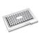 COLIBRI Stainless Steel Basket Weave Business Card Holder