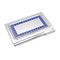 COLIBRI Stainless Steel Blue Lacquer Business Card Holder
