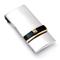 Dolan Bullock Sterling Silver 14K Gold Onyx Diamond Money Clip