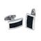 COLIBRI Stainless Steel Rubber Cufflinks