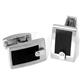 Colibri ELEMENT Stainless Steel Diamond Money Clip Cufflinks Gift Set