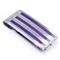 COLIBRI Stainless Steel Purple Resin Money Clip
