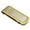 Stainless Steel Engravable Money Clip w/ Golden Edge