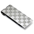 Stainless Steel Checkered Money Clip