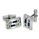 Colibri KOBALT Stainless Steel Titanium Money Clip Cufflinks Gift Set