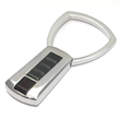 LAMBORGHINI Triple Red Stone Titanium Steel Key Ring