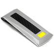 LAMBORGHINI Stainless Steel Money Clip w/ Yellow Lacquer