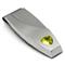 LAMBORGHINI Stainless Steel Money Clip w/ Yellow Crystals