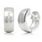 Bastian Inverun Sterling Silver Channel Set Diamond Huggie Earrings