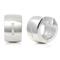 Bastian Inverun Sterling Silver 8MM  Channel Set Diamond Huggie Earrings