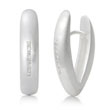 Bastian Inverun Sterling Silver Channel Set Diamond Earrings