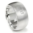Bastian Inverun Sterling Silver 8MM Dome Diamond Ring