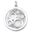 Bastian Inverun Sterling Silver Circle of Love Diamond Pendant