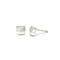 Bastian Inverun Sterling Silver Square Dome Diamond Stud Earrings