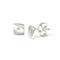 Bastian Inverun Sterling Silver Square Curved Diamond Stud Earrings