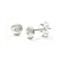 Bastian Inverun Sterling Silver Round Dome Diamond Stud Earrings (Small)