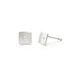 Bastian Inverun Sterling Silver Square Concave Diamond Stud Earrings