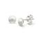 Bastian Inverun Sterling Silver Round Concave Diamond Stud Earrings