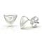 Bastian Inverun Sterling Silver Trillion Diamond Stud Earrings
